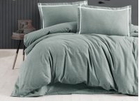 Постельное белье фланель First Choice - Soprano Green (Turkey), полуторный